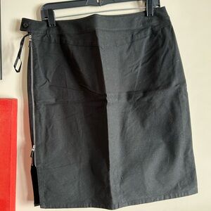 Ralph Lauren Black Pencil Skirt withe side zipper design